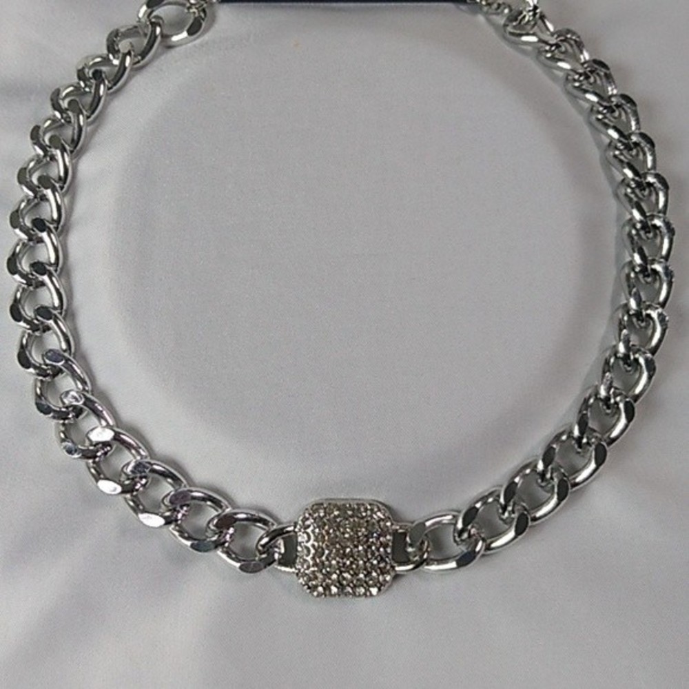 💗Square Rhinestone Pendent Choker! - Picture 2 of 5